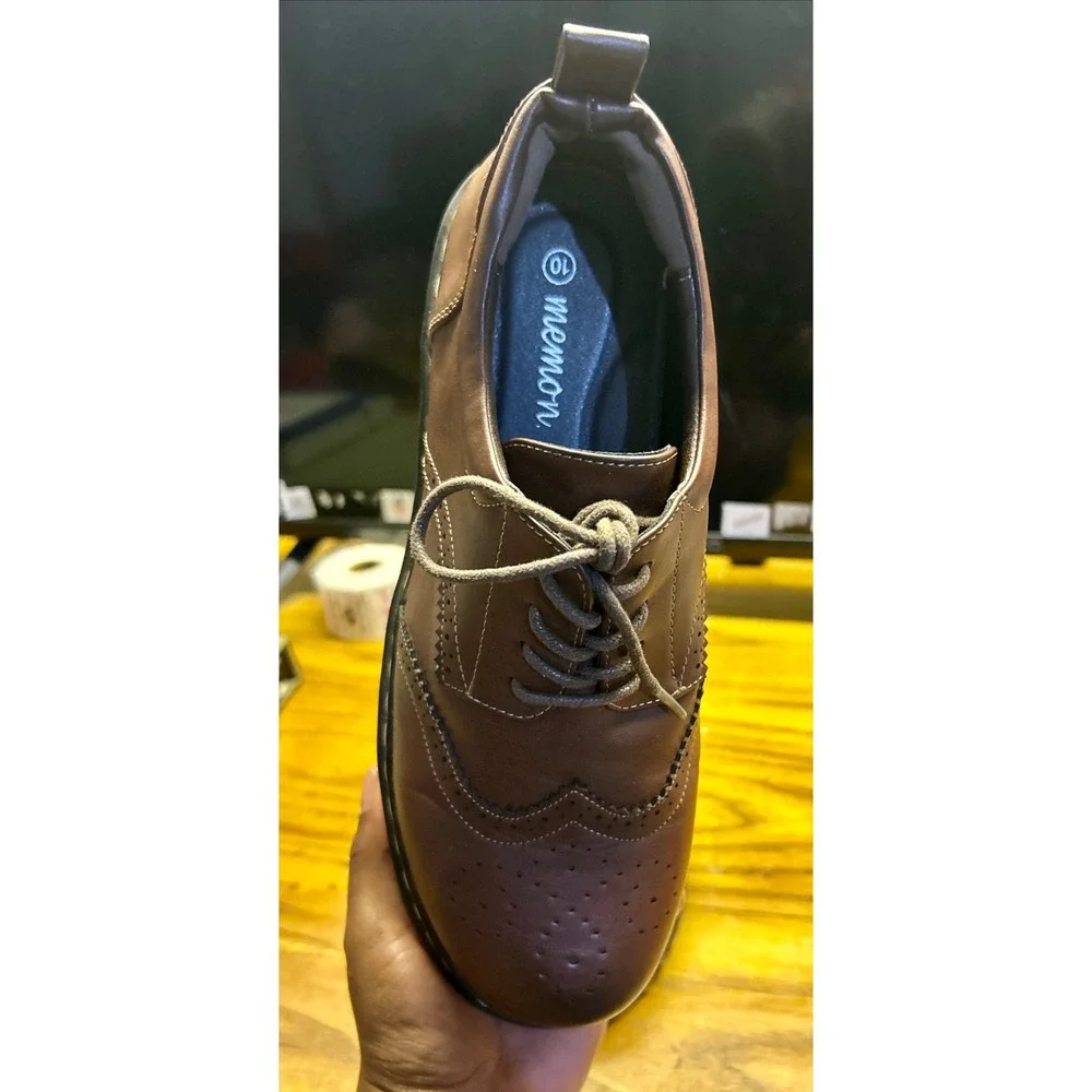 MEMON Wmn Sz 10 Oxford Loafers Round Toe Chunky Platform Brogues Dress Shoes